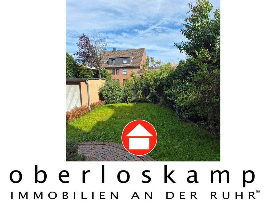 Helle 3-Zimmer-Erdgeschosswohnung mit eigenem Garten, Garage und Einbauküche in Oberhausen/ Stadtgrenze Mülheim an der Ruhr, 46045 Oberhausen