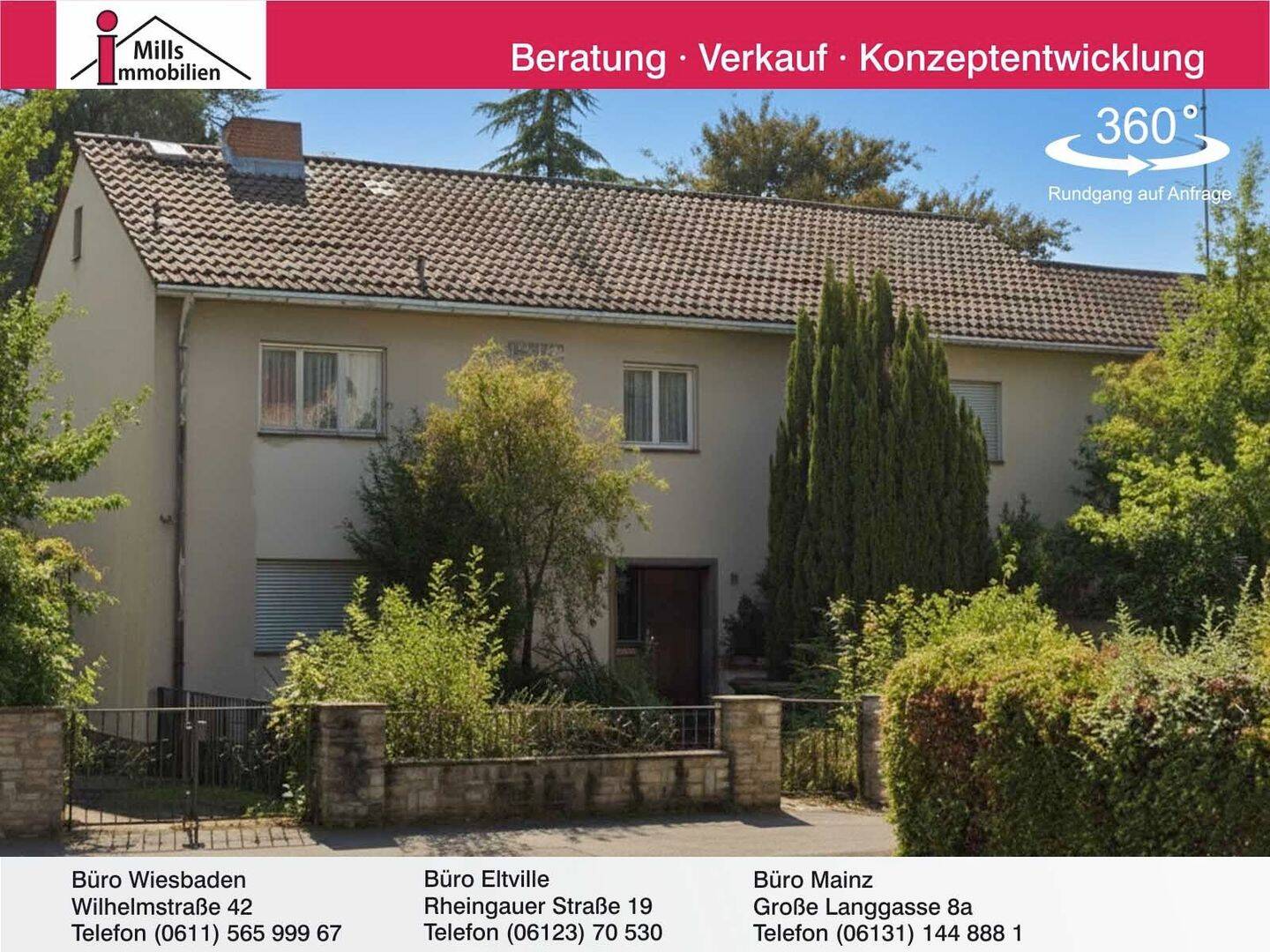 1-A-Lage in Mainz Hartenberg-Münchfeld Beeindruckendes, vielseitig nutzbares 1 bis 3 Familienhaus, 55122 Mainz (Gonsenheim Hartenberg/Münchfeld Neustadt)
