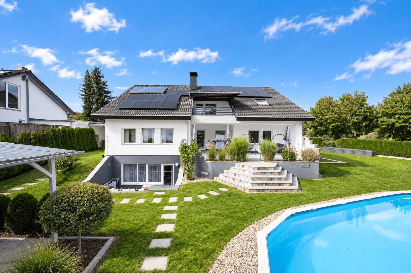 Großzügig wohnen – modernisiertes Anwesen mit Pool & Einliegerwohnung, 74736 Hardheim