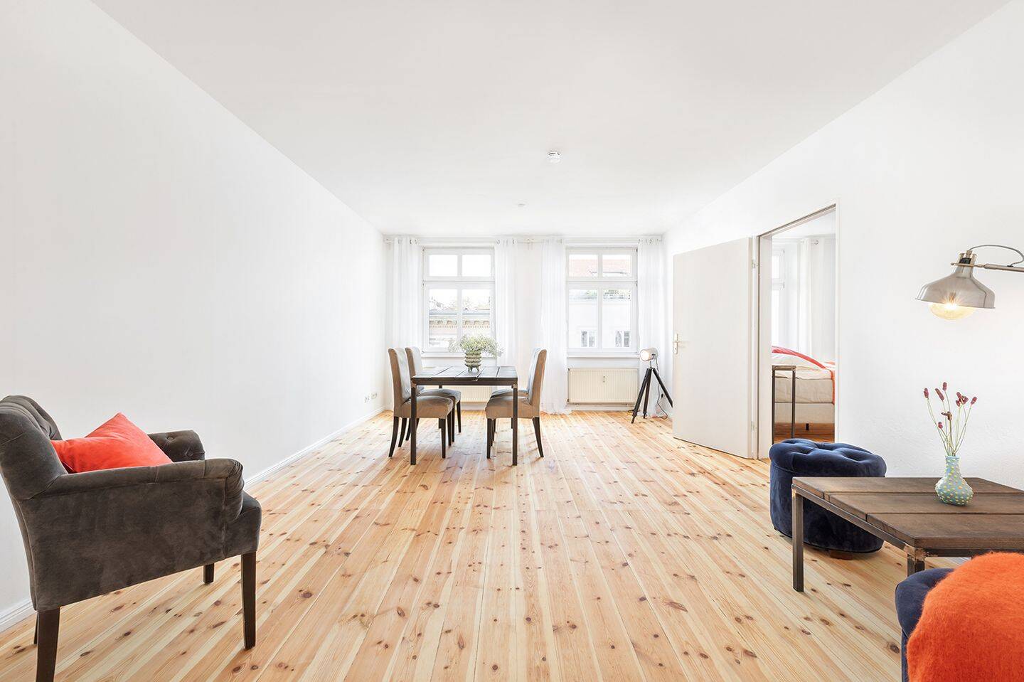 Choriner Straße, Mitte: Helle 3-Zimmer-Altbauwohnung , Dielenboden, Wannenbad, nahe Weinbergpark, 10119 Berlin (Mitte Prenzlauer Berg)