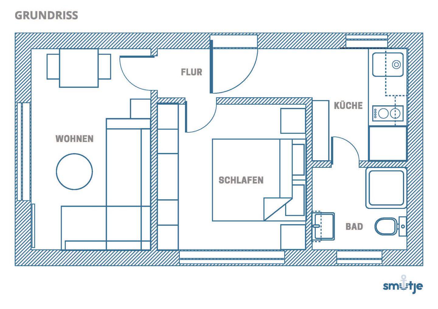 Ferienwohnung in Kiel am Stadtrand, komplett möbliert, befristet zu vermieten, 24146 Kiel (Elmschenhagen-Süd)
