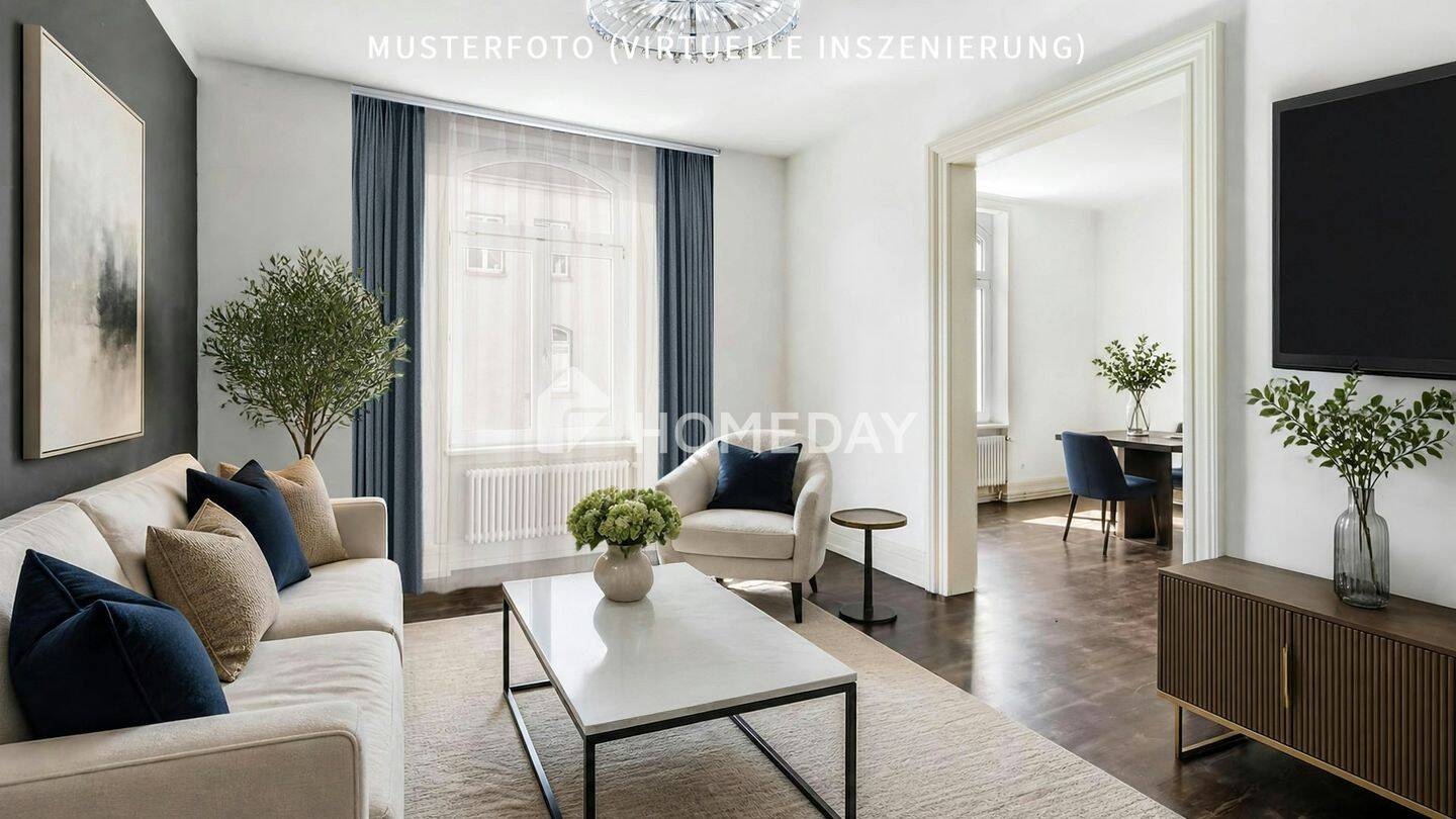 Charmante 3-Zimmer-Altbauwohnung mit Parkett und Einbauküche in zentraler Frankfurter Lage, 60329 Frankfurt am Main (Bahnhofsviertel Gallus Gutleutviertel Innenstadt)