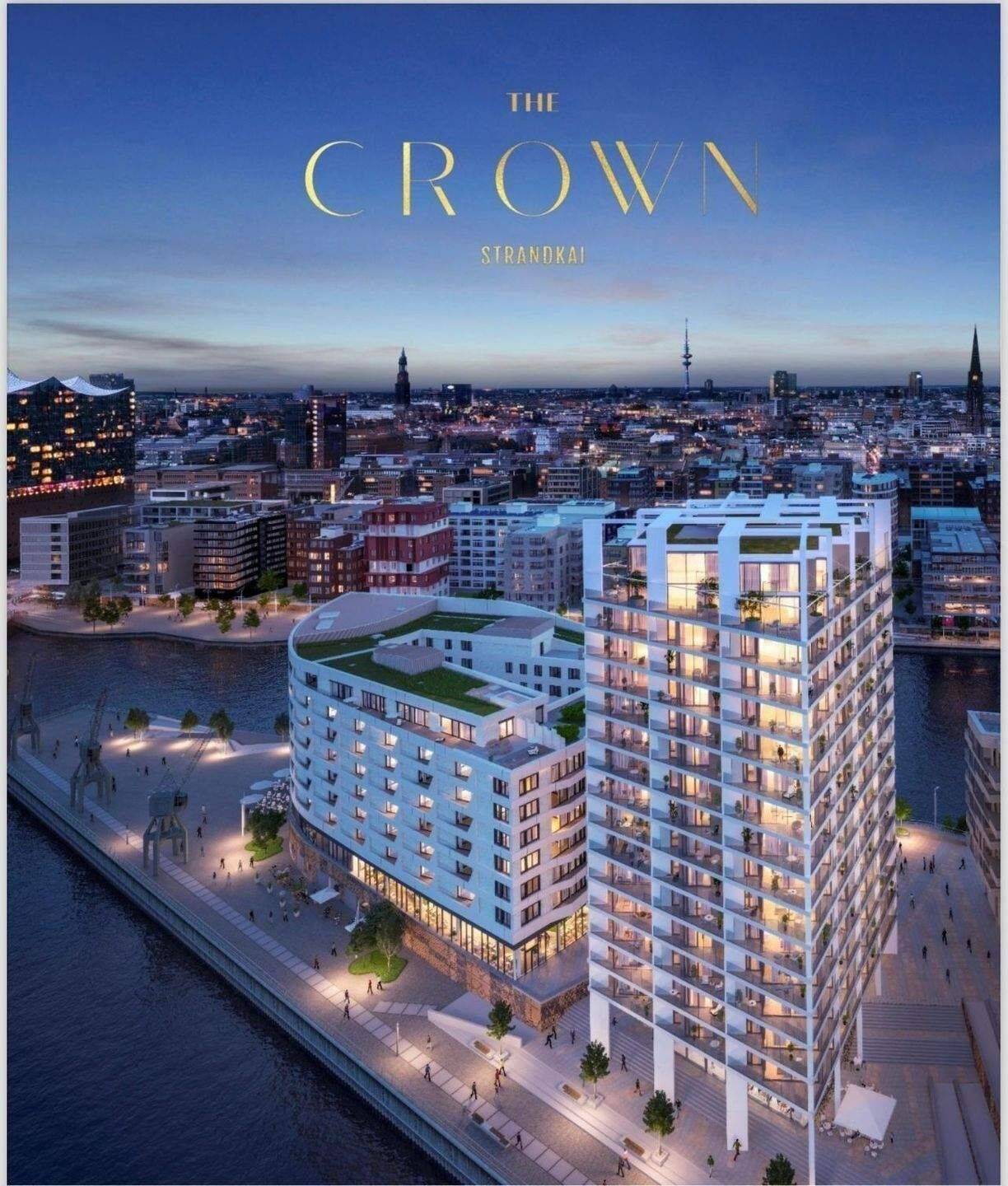 2-Raum Luxuswohnung in Hamburg „The Crown“ – Ihr neues Zuhause mit Blick auf den geplanten Yachthafen, 20457 Hamburg (Mitte)