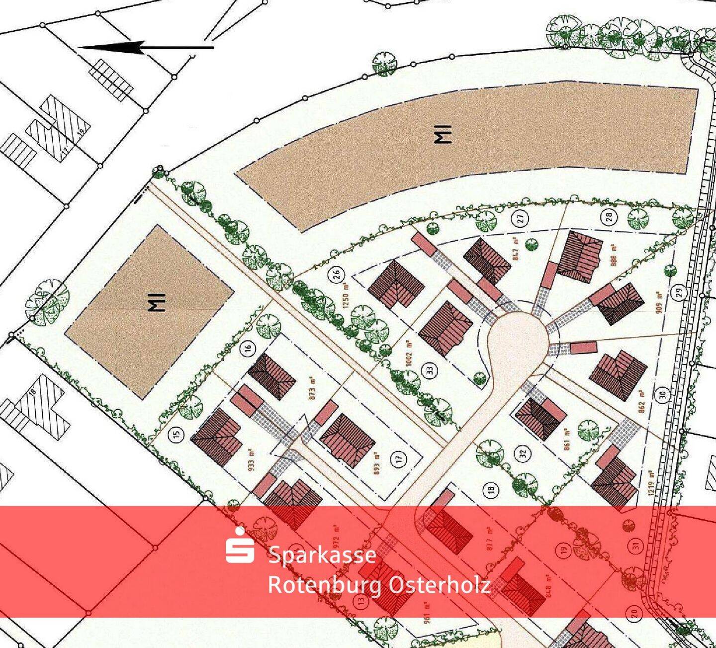 Axstedt: Baugrundstück ohne Bestände im Mischgebiet in Bahnhofsnähe, 27729 Axstedt