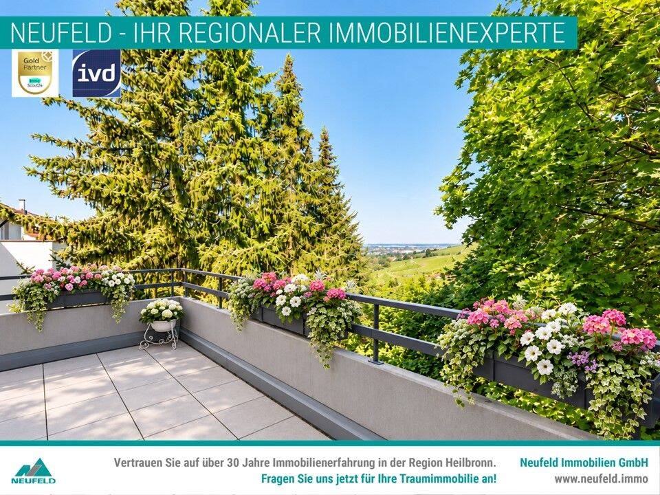 Wohnung in Top-Lage mit einzigartigem Blick ins Grüne !, 74076 Heilbronn (Heilbronn Neckarbogen)