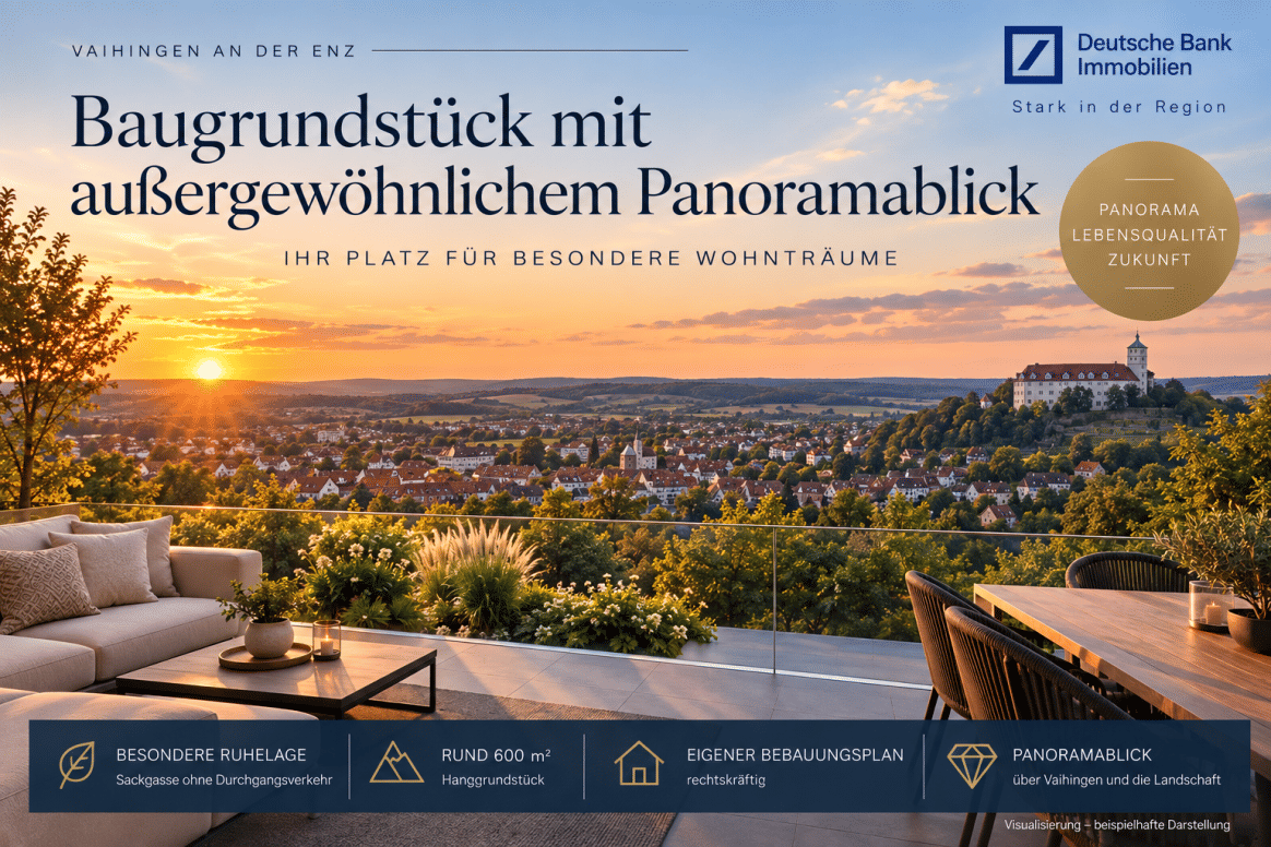 Baugrundstück mit außergewöhnlichem Panoramablick, 71665 Vaihingen an der Enz