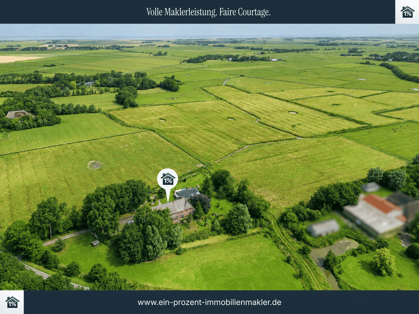 Teilsanierter Resthof mit besonderem Charme – ein privates Refugium auf der Halbinsel Eiderstedt, 25836 Poppenbüll