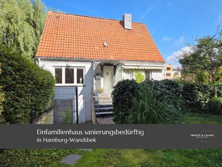 Einfamilienwohnhaus im sanierungsbedürftigem Zustand, 22041 Hamburg (Wandsbek Marienthal Tonndorf)