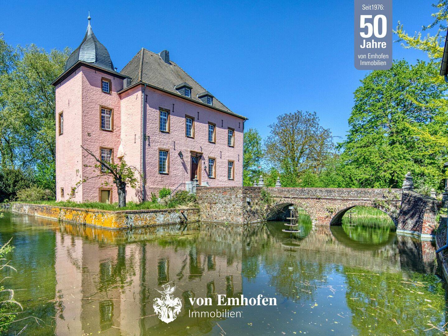 Wasserschloss mit Nebengebäuden auf 5,1 Hektar Parkareal, 52428 Jülich