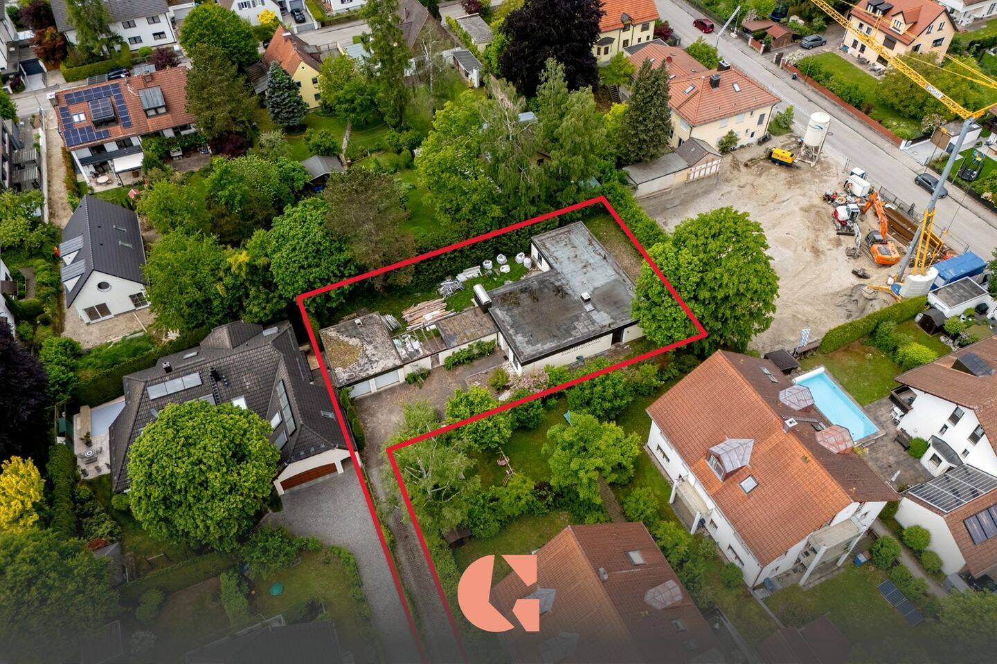 Baugrundstück mit Baugenehmigung für 12 Einheiten in ruhiger Lage, 81739 München (Ramersdorf-Perlach)