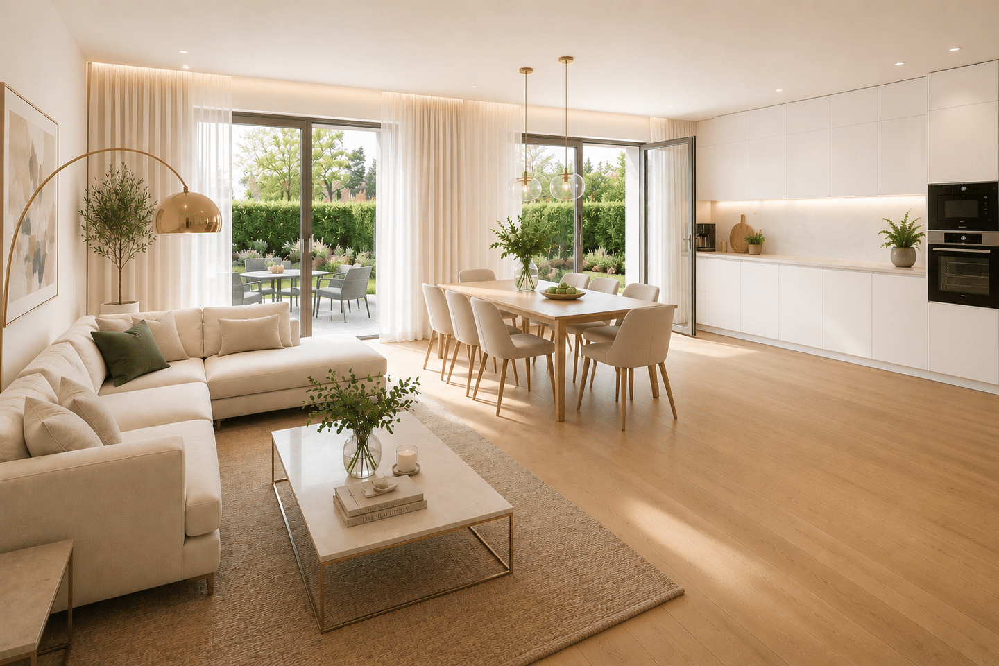 Provisionsfrei: 3 Zimmer-Neubauwohnung mit Terrasse und privatem Garten++ KFW 55 FÖRDERUNG, 73765 Neuhausen auf den Fildern
