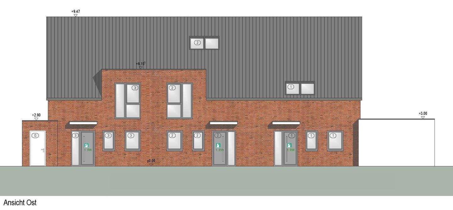 KFW 40! Neubau! Modernes Reihenhaus mit Terrasse und Garten in Borken-Weseke, 46325 Borken