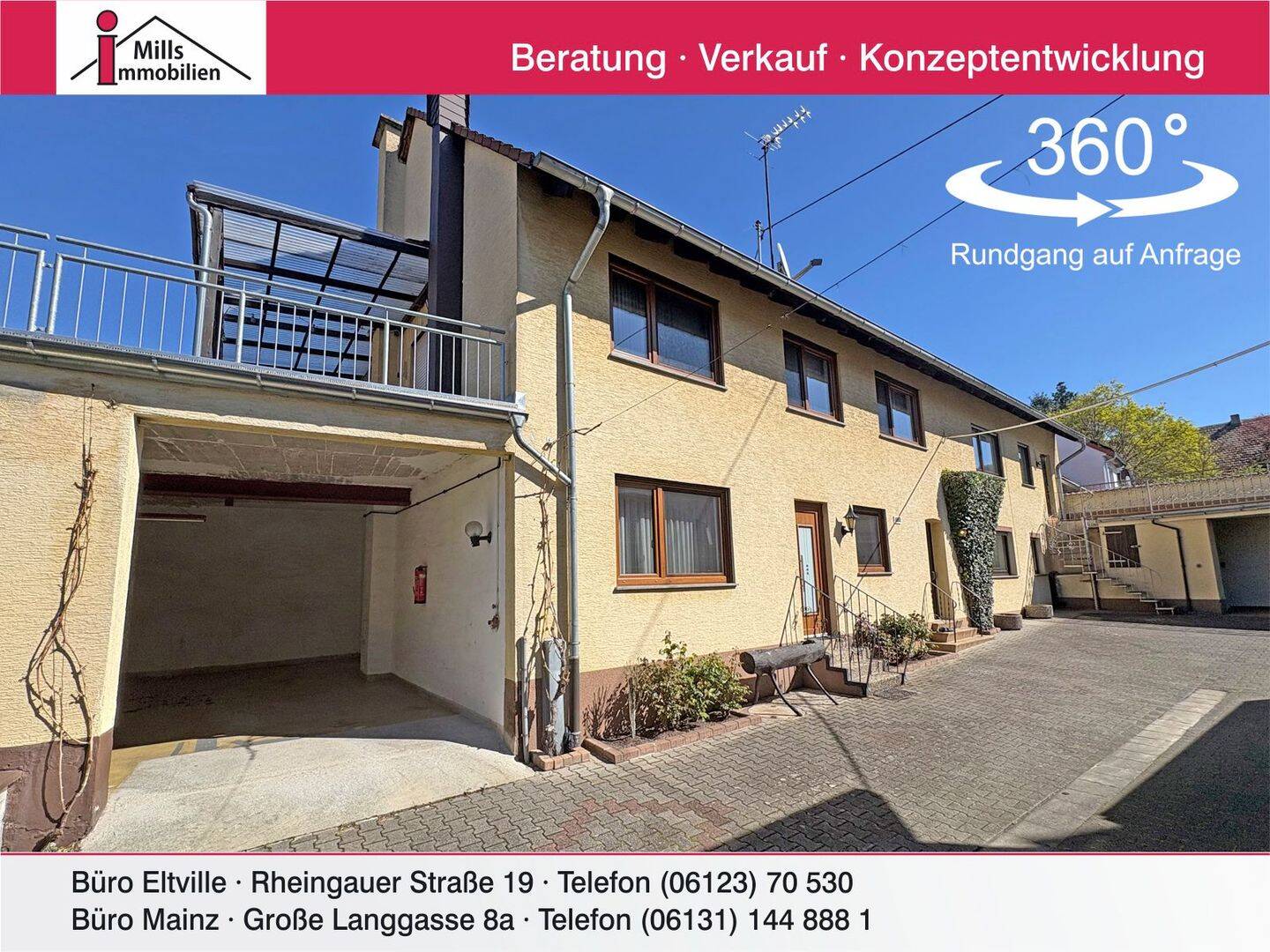 Sprendlingen: Schönes Einfamilienhaus mit sonniger Terrasse und großem Innenhof, 55576 Sprendlingen
