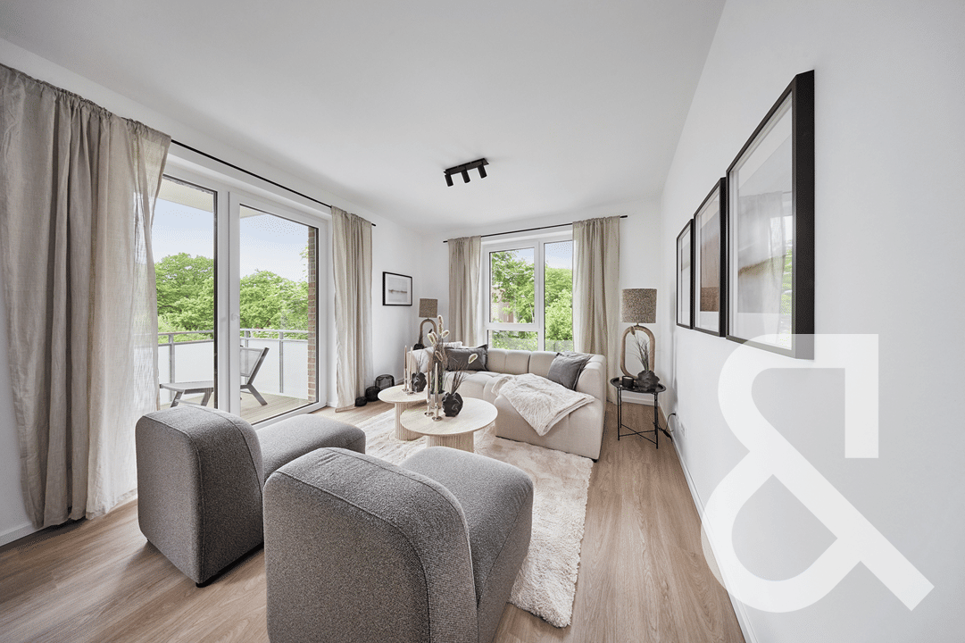 Zwischen Stadt und Grün: Neubau Eigentumswohnung mit Balkon, 22309 Hamburg (Hamburg-Nord Barmbek-Nord Bramfeld Ohlsdorf Steilshoop)
