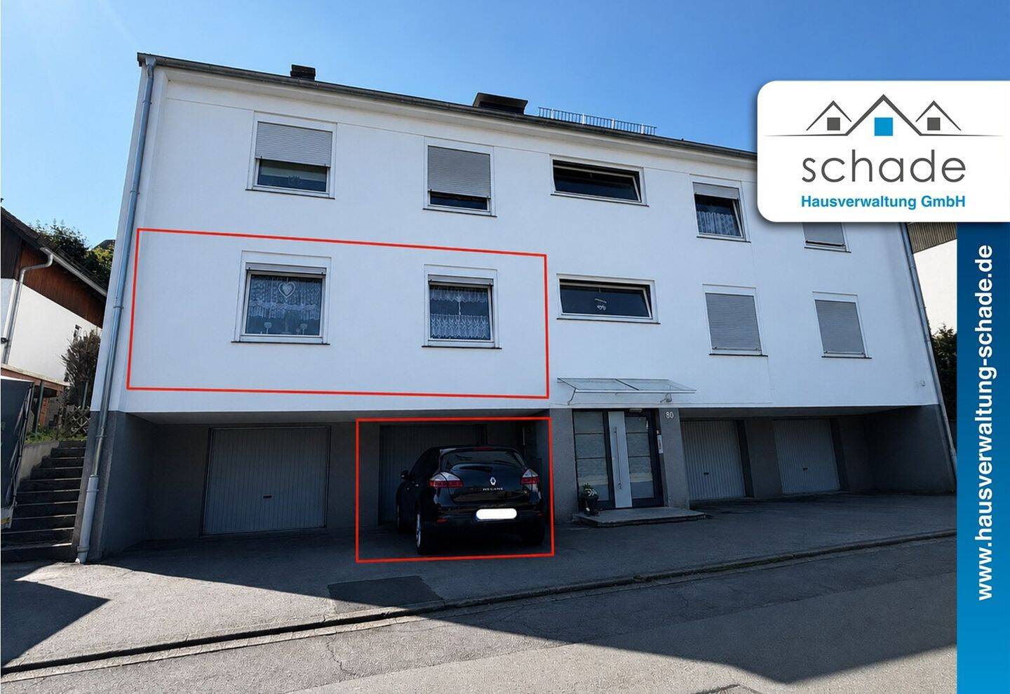 SCHADE HAUSVERWALTUNG – Schöne 3-Zimmer Wohnung mit Terrasse und Garage in der Hochparterre!, 58840 Plettenberg