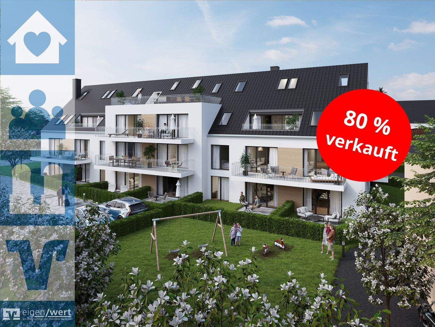 Moderne 2-Zimmer-Neubauwohnung mit Westbalkon, 85764 Oberschleißheim