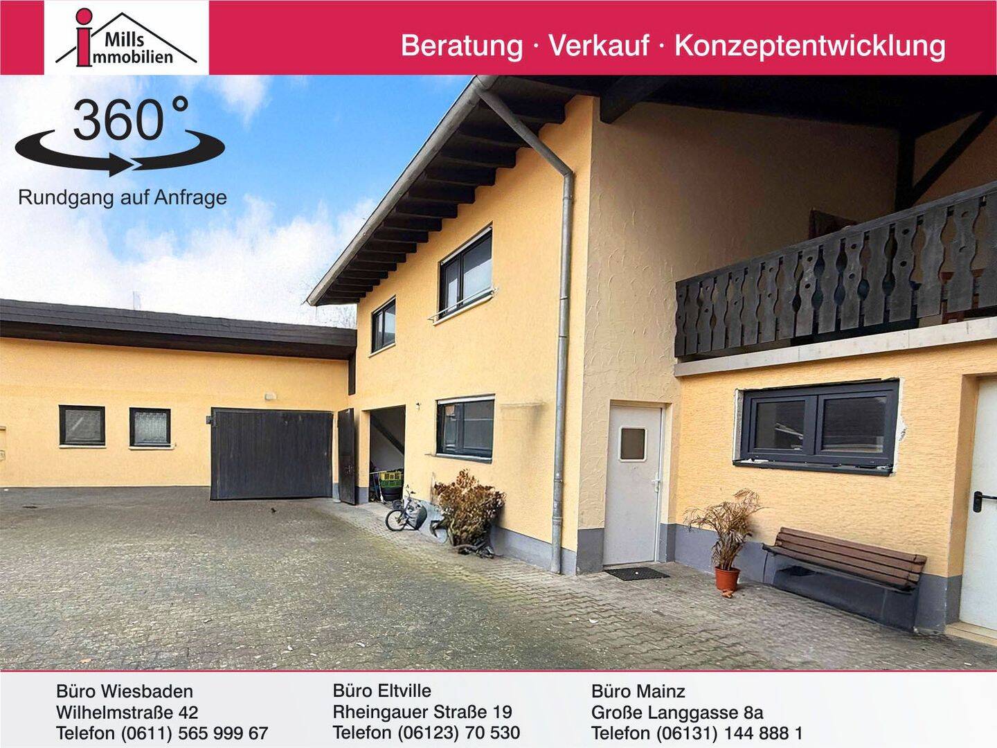 Partenheim: Großzügige Hofreite mit vielen Nutzungsmöglichkeiten und großem Garten, 55288 Partenheim