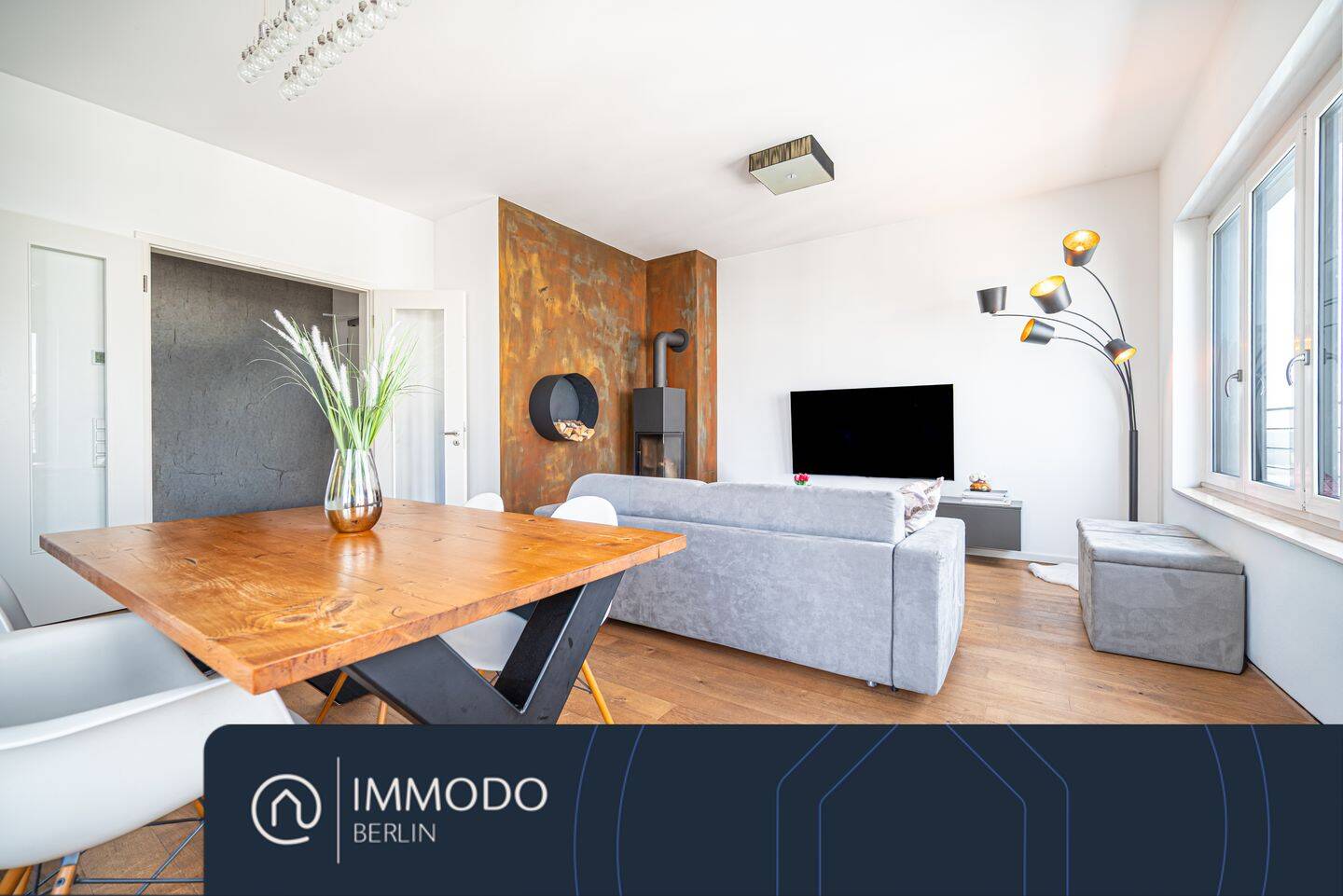 ?? Urbanes Neubau-Penthouse in Friedrichshain – Helle 3 Zi Whg mit 2 Blk, Aufzug, Kamin & Tiefgarage, 10249 Berlin (Friedrichshain-Kreuzberg Friedrichshain Prenzlauer Berg)