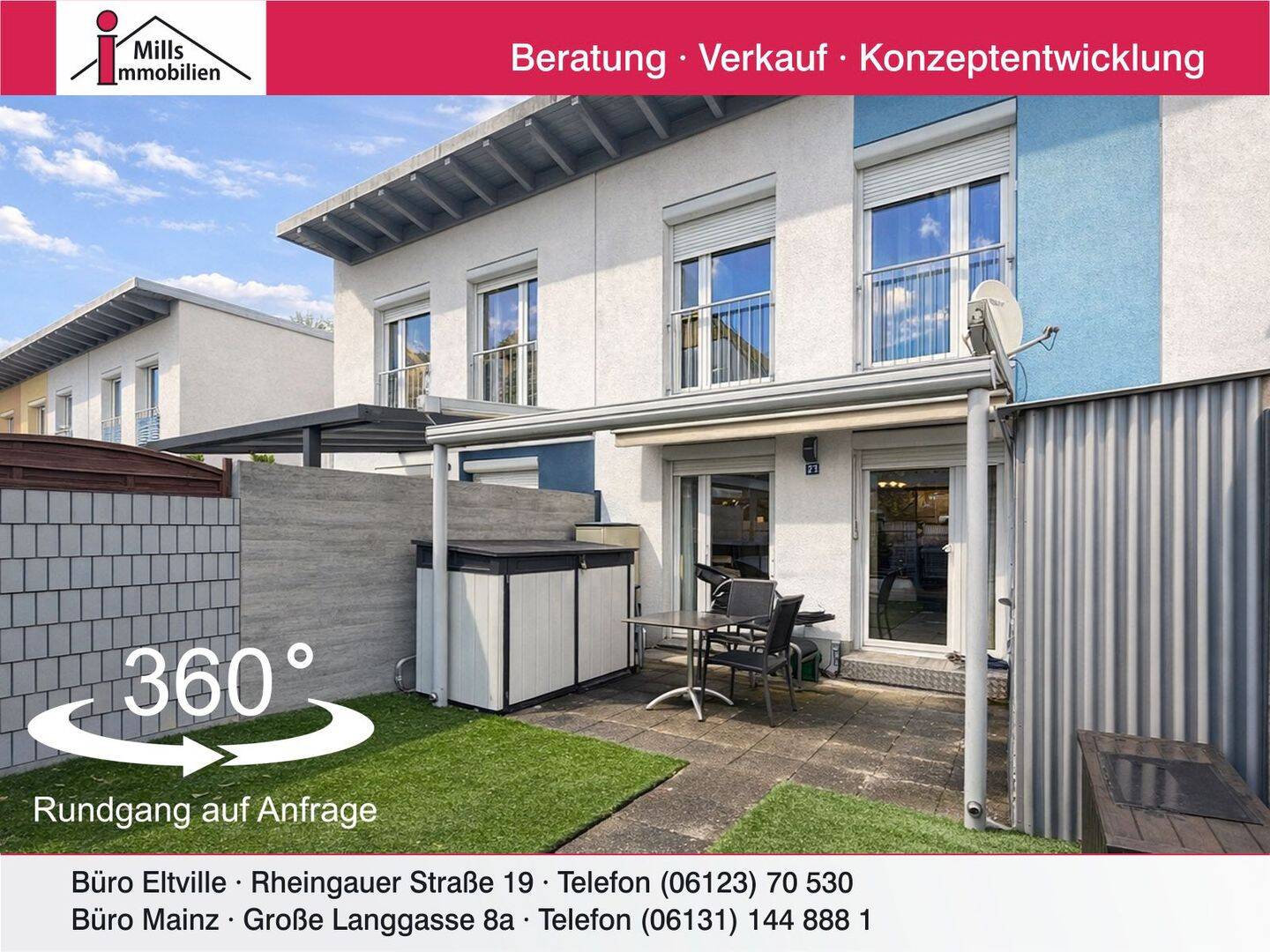 Super alternative zur Eigentumswohnung: Modernes Niedrigenergiehaus mit sonniger Terrasse und Garten, 65199 Wiesbaden (Biebrich Dotzheim Frauenstein Wiesbaden)