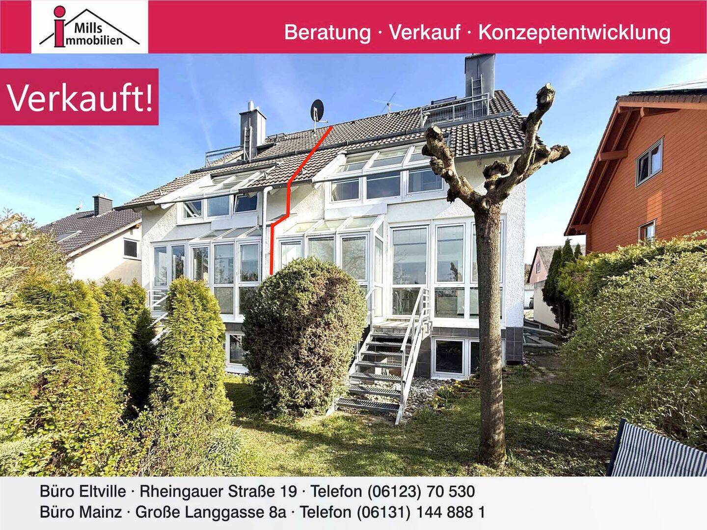 Große Doppelhaushälfte mit Garten und traumhaftem Blick ins Grüne in unverbaubarer Feldrandlage, 65388 Schlangenbad