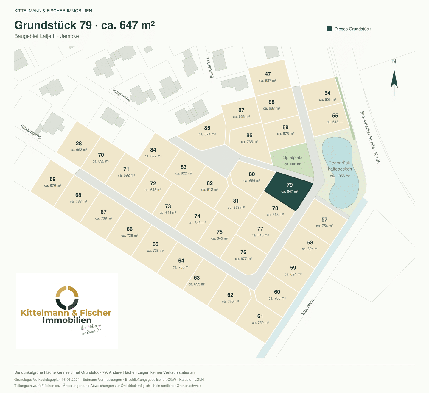 Grundstück 79: 647 m² in Jembke – bauträgerfrei mit persönlicher Begleitung zum Eigenheim, 38477 Jembke