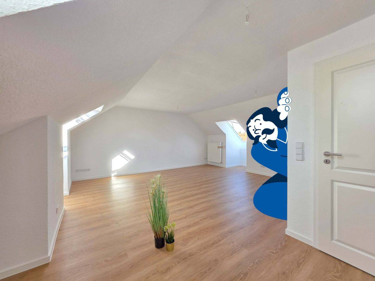 Loftgefühl unterm Dach – frisch saniert in Stadtfeld West.., 39110 Magdeburg (Diesdorf Stadtfeld West)