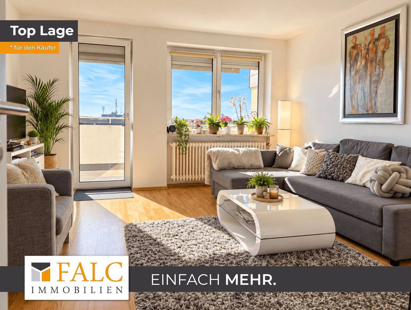 LICHTDURCHFLUTETE 3-ZIMMER-WOHNUNG MIT SÜDBALKON, GARAGE UND WEITBLICK – FREI AB 01.12.2026, 90542 Eckental