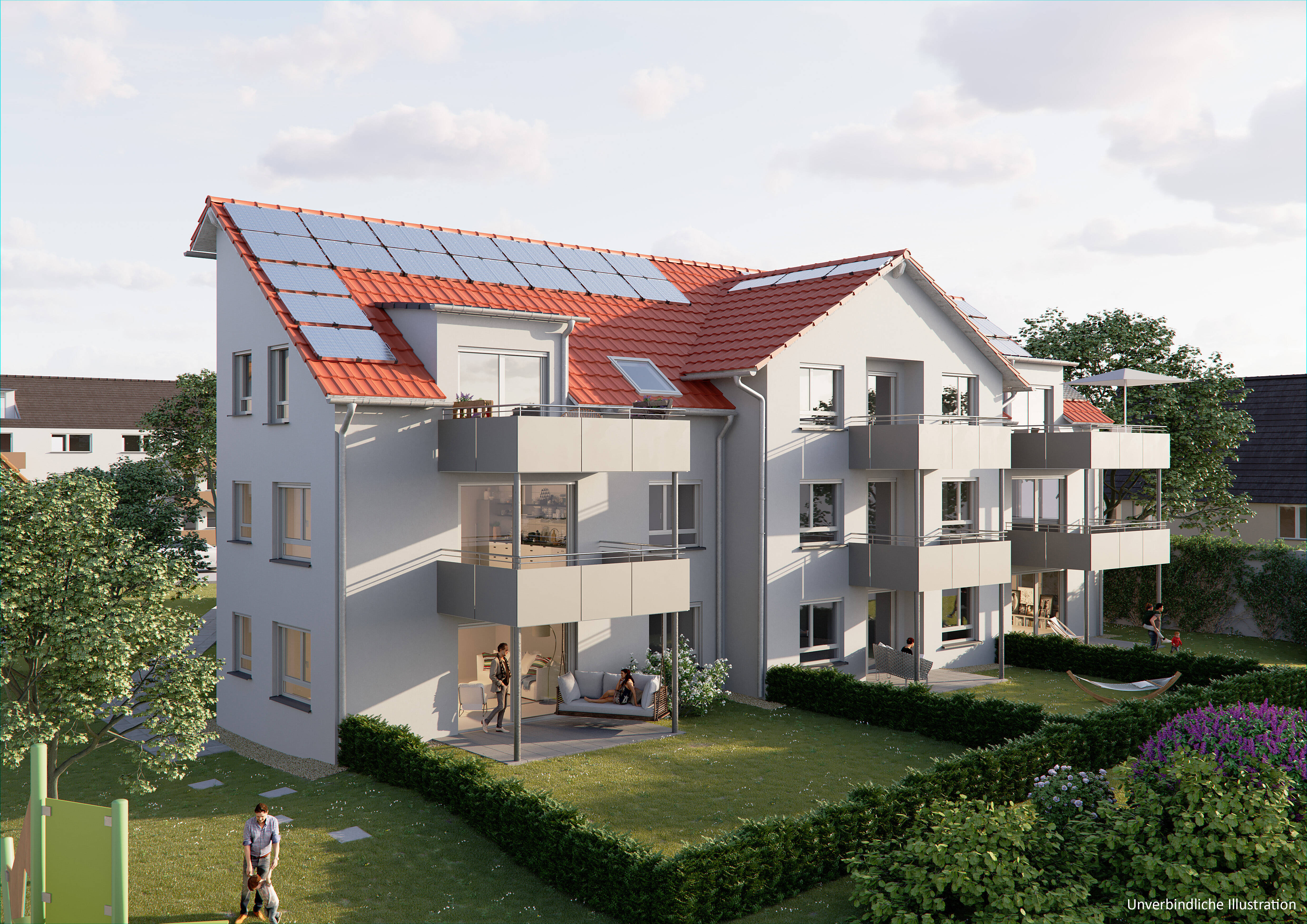 Altersgerechte 3-Zimmer-Wohnung mit Garten in Hohenhaslach, 74343 Sachsenheim