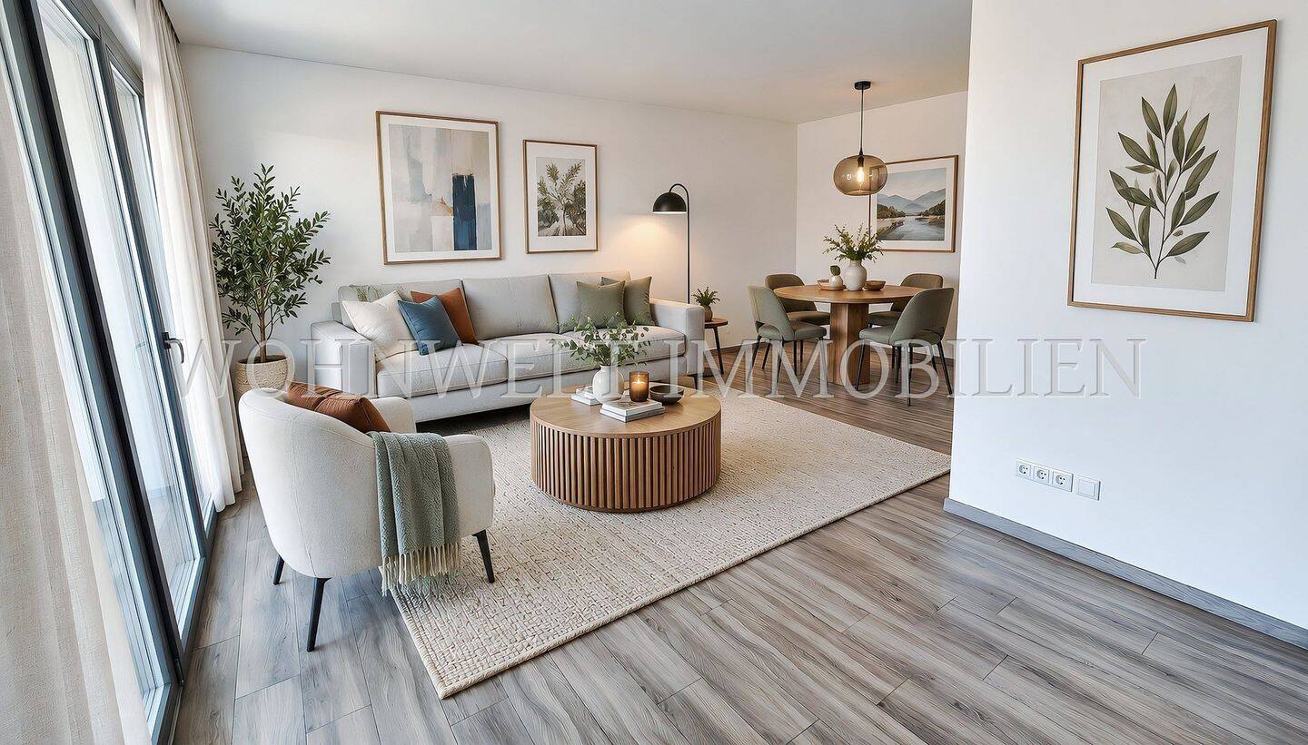 Helle & moderne Gartenwohnung in ruhiger Lage mit freiem, unverbaubaren Blick, 81829 München (Berg am Laim Trudering-Riem)