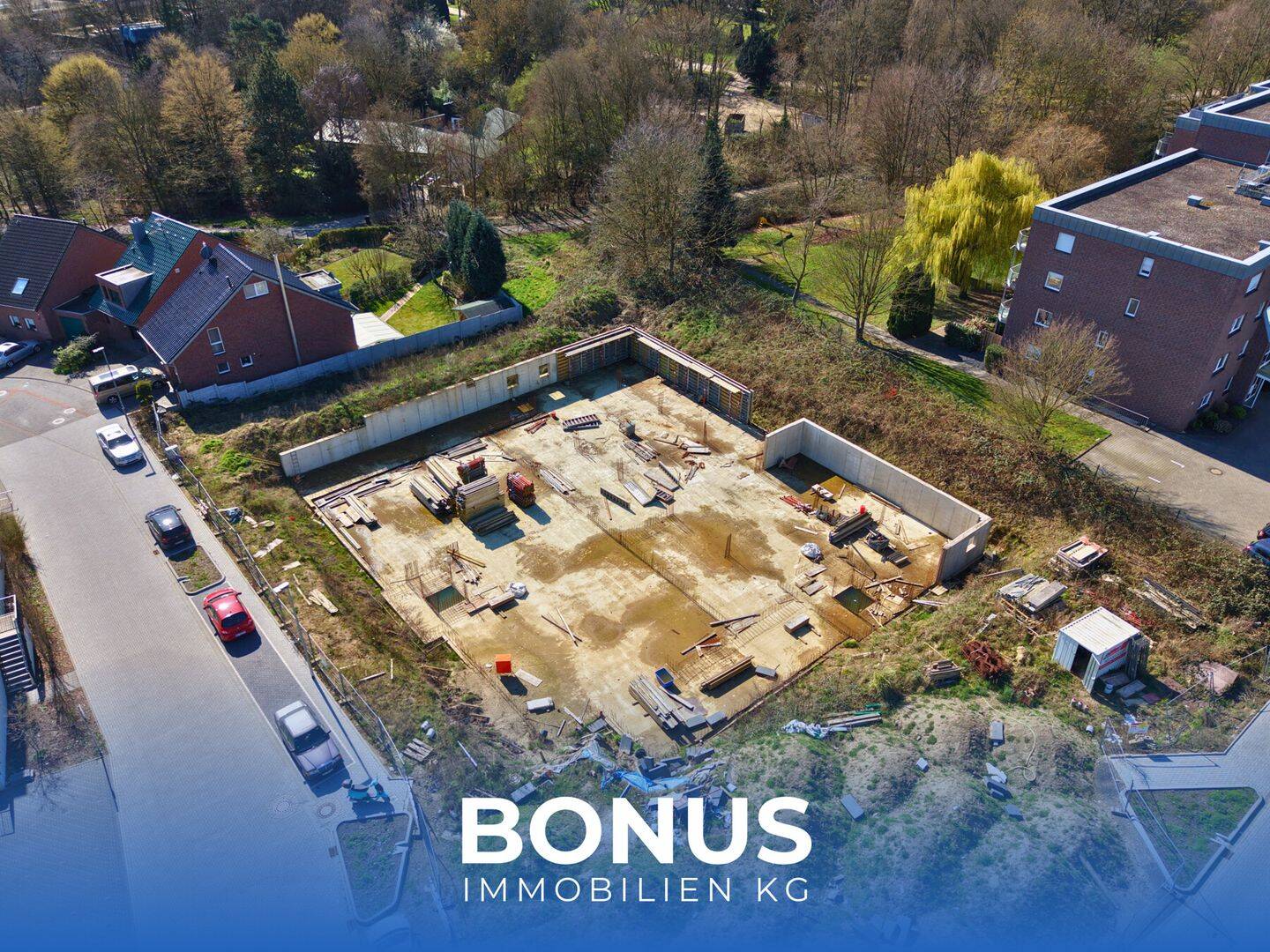 Bauprojekt für 18 ETWs + TG * schöne Lage MG-Schrievers * Genehmigung, Fundament und Planung fertig, 41239 Mönchengladbach