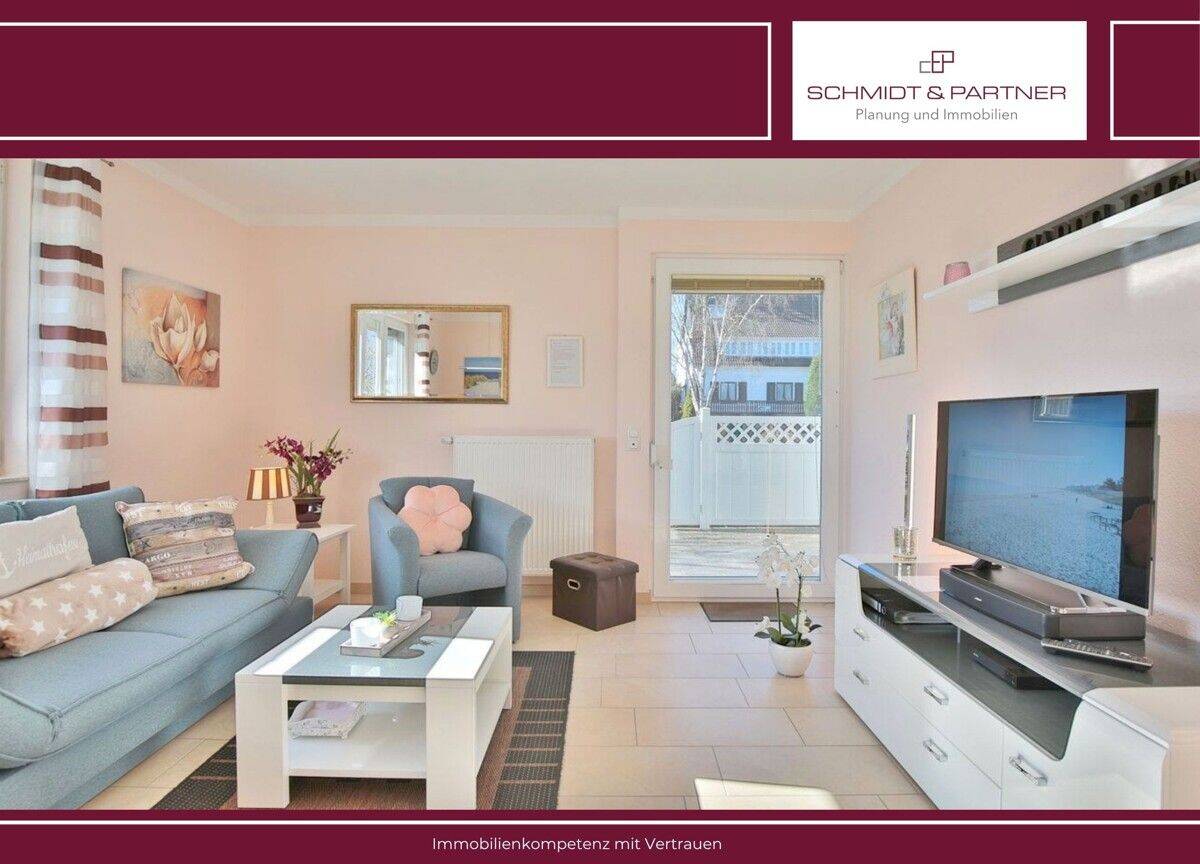 Schön geschnittene Wohnung mit Südterrasse, nur wenige Schritte zum Zentrum und zum Strand!, 23683 Scharbeutz