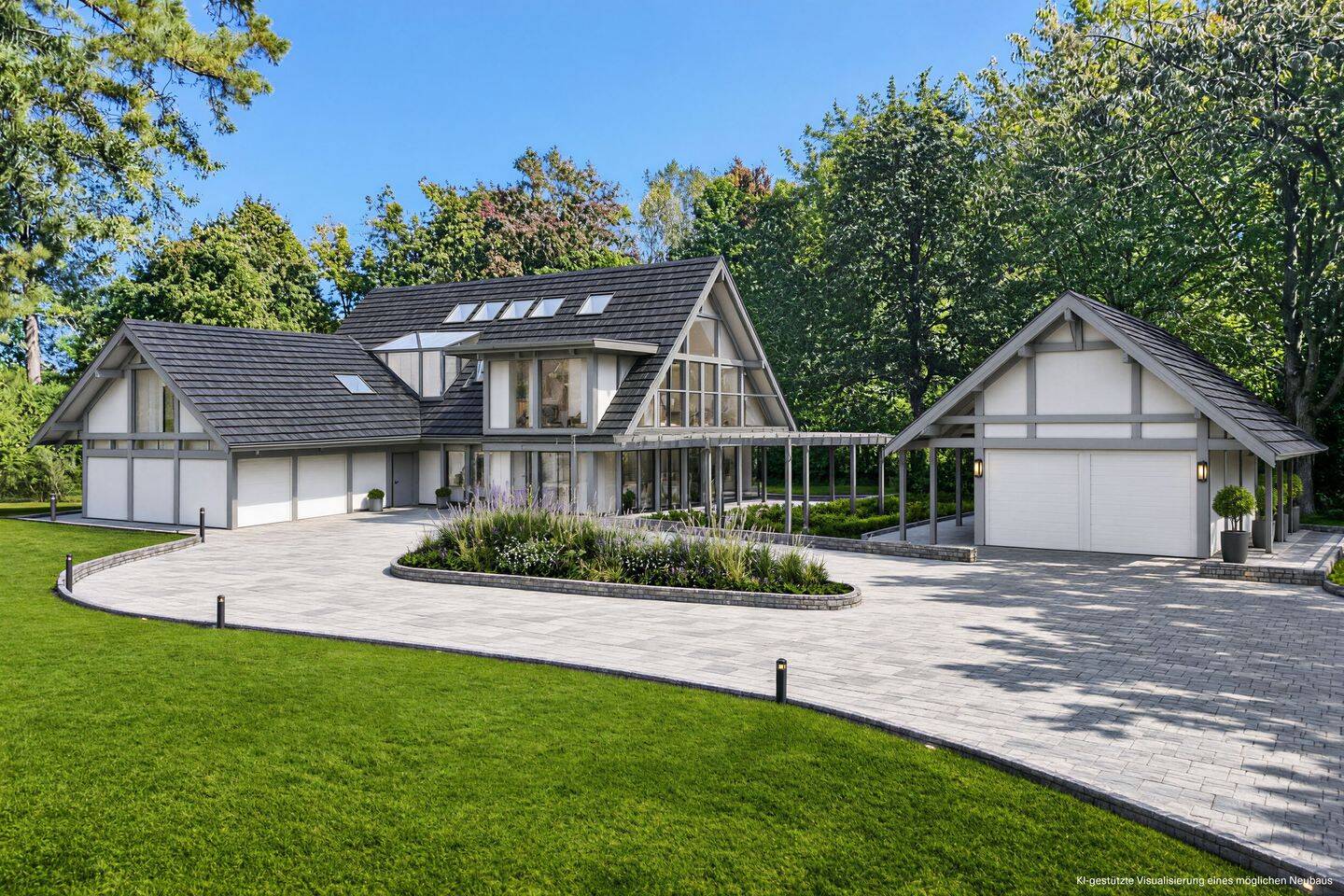Traumgrundstück mit Baugenehmigung. Seltene Gelegenheit direkt am Bach., 80939 München (Milbertshofen-Am Hart Schwabing-Freimann)