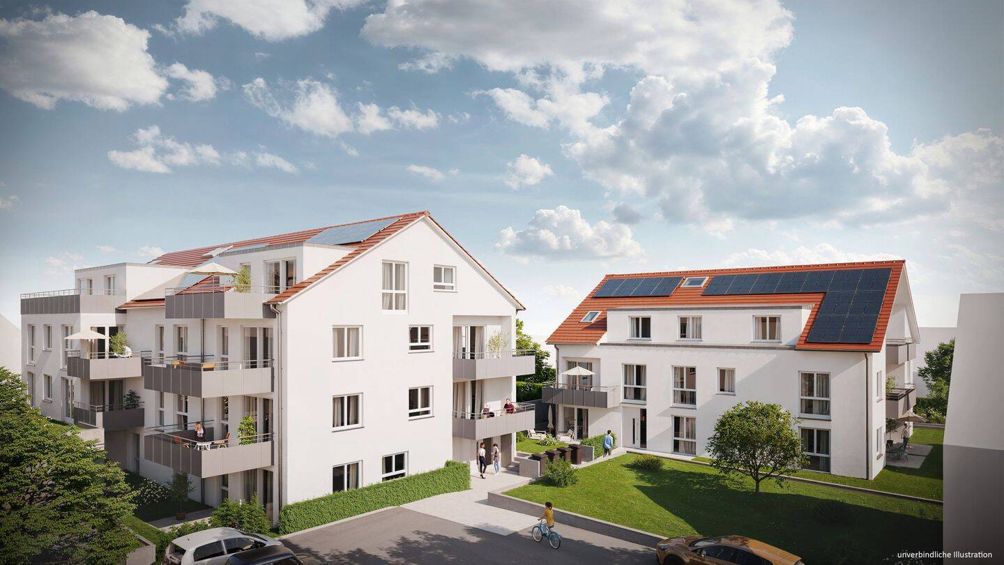 Obergeschosswohnung mit Balkon UND Gartenanteil in Sersheim, 74372 Sersheim