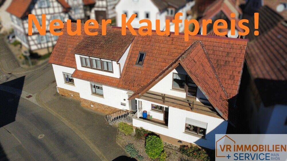 Endlich Platz für alles: Großes Wohnhaus mit Halle und Garten im ländlichen 97633 Gollmuthhausen!, 97633 Höchheim