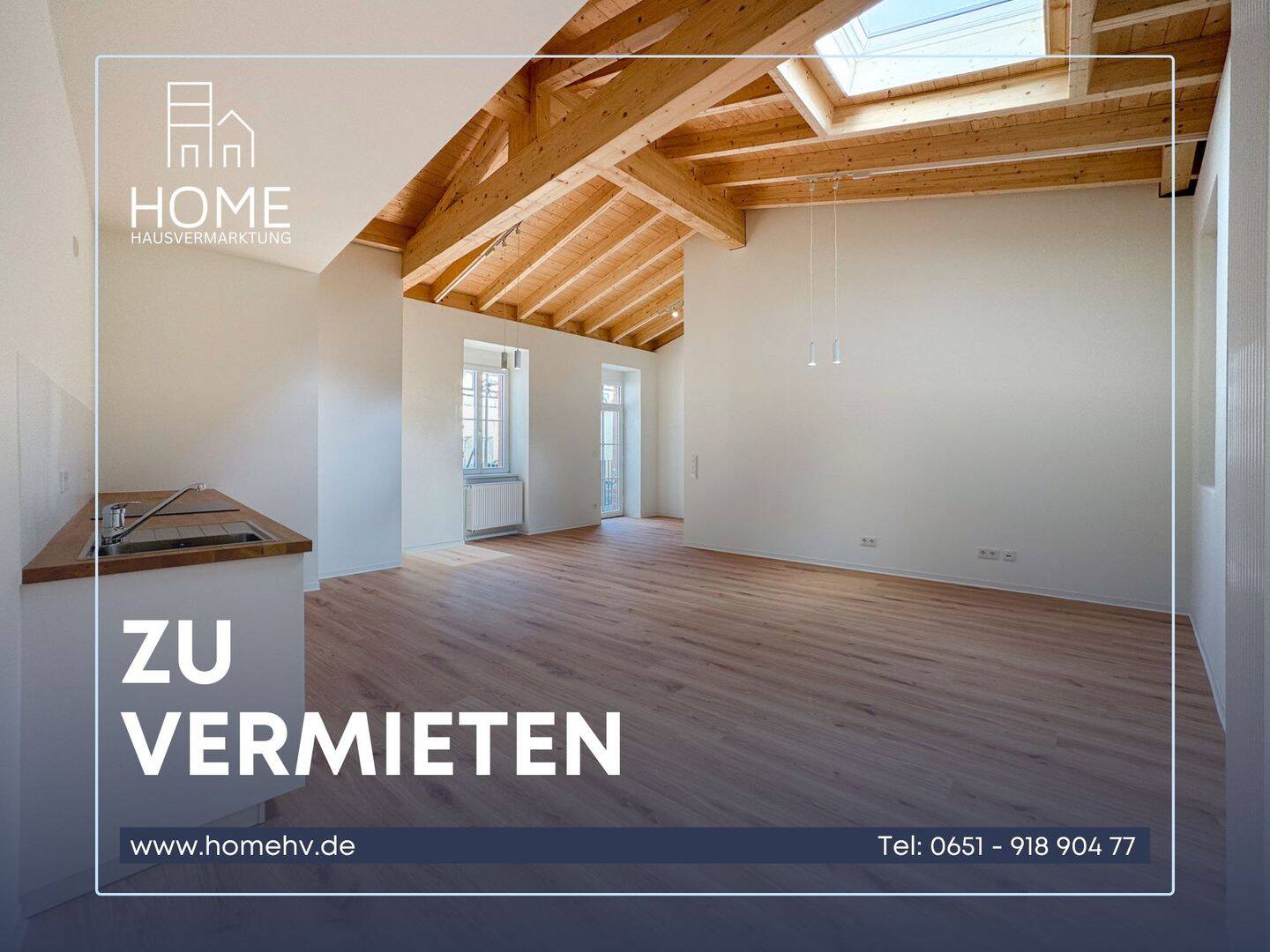 Trier-City: Frisch sanierte 2 ZKB-Wohnung mit ca. 59 m² WFL und Einbauküche in zentraler Lage, 54290 Trier (Innenstadt Trier-Süd)