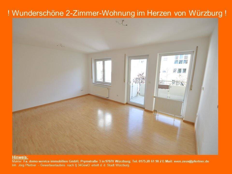 ! Wunderschöne 2-Zimmer-Wohnung im Herzen von Würzburg !, 97070 Würzburg (Altstadt)