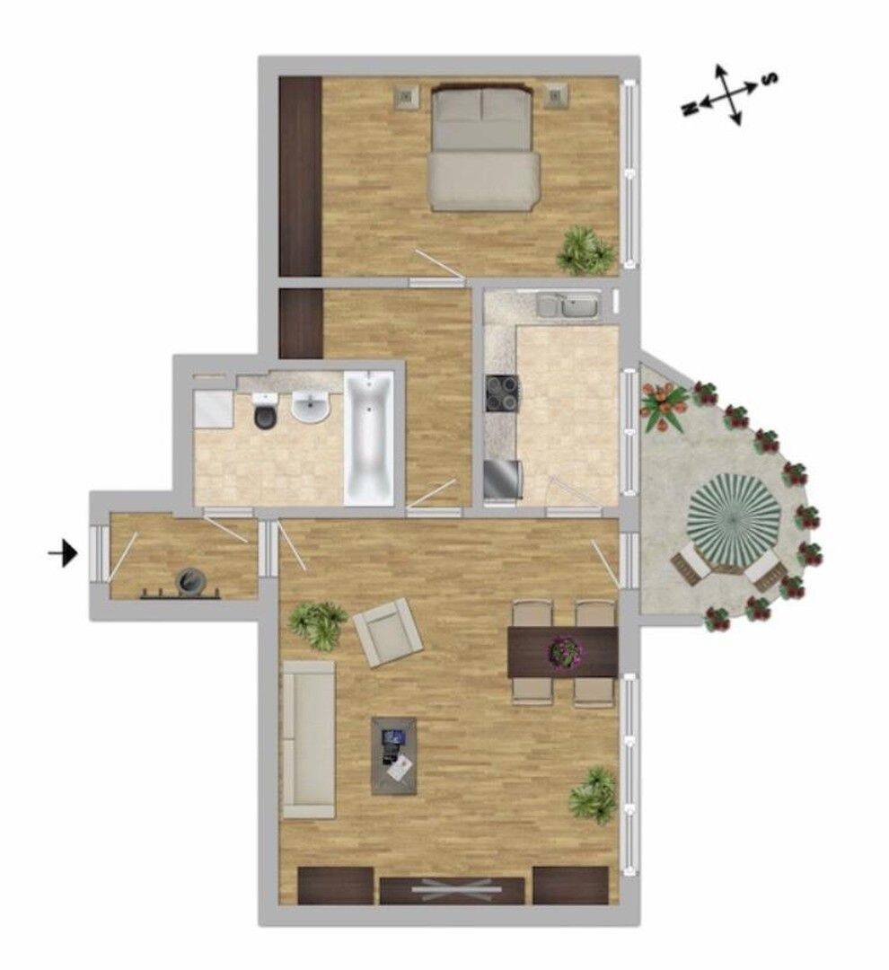 Sonnige 2 Zimmer Wohnung – wohnen am Bavariapark, 80339 München (Ludwigsvorstadt-Isarvorstadt Schwanthalerhöhe)