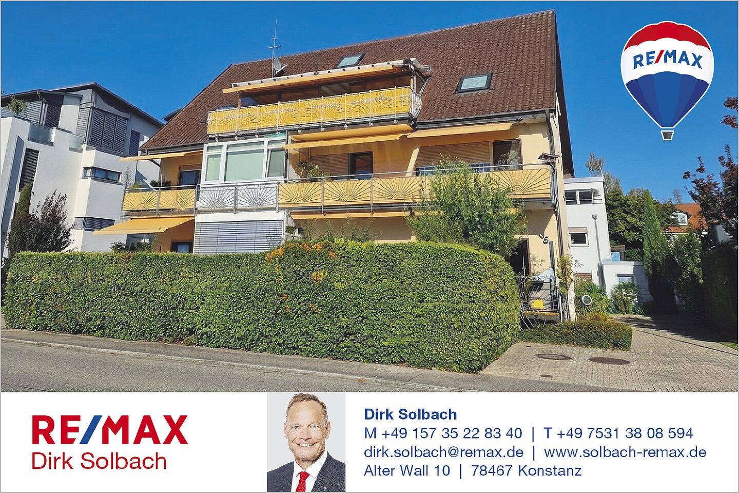 Schöne 2,5-Zi.-Wohnung mit großem Südbalkon und Seeblick, 88690 Uhldingen-Mühlhofen
