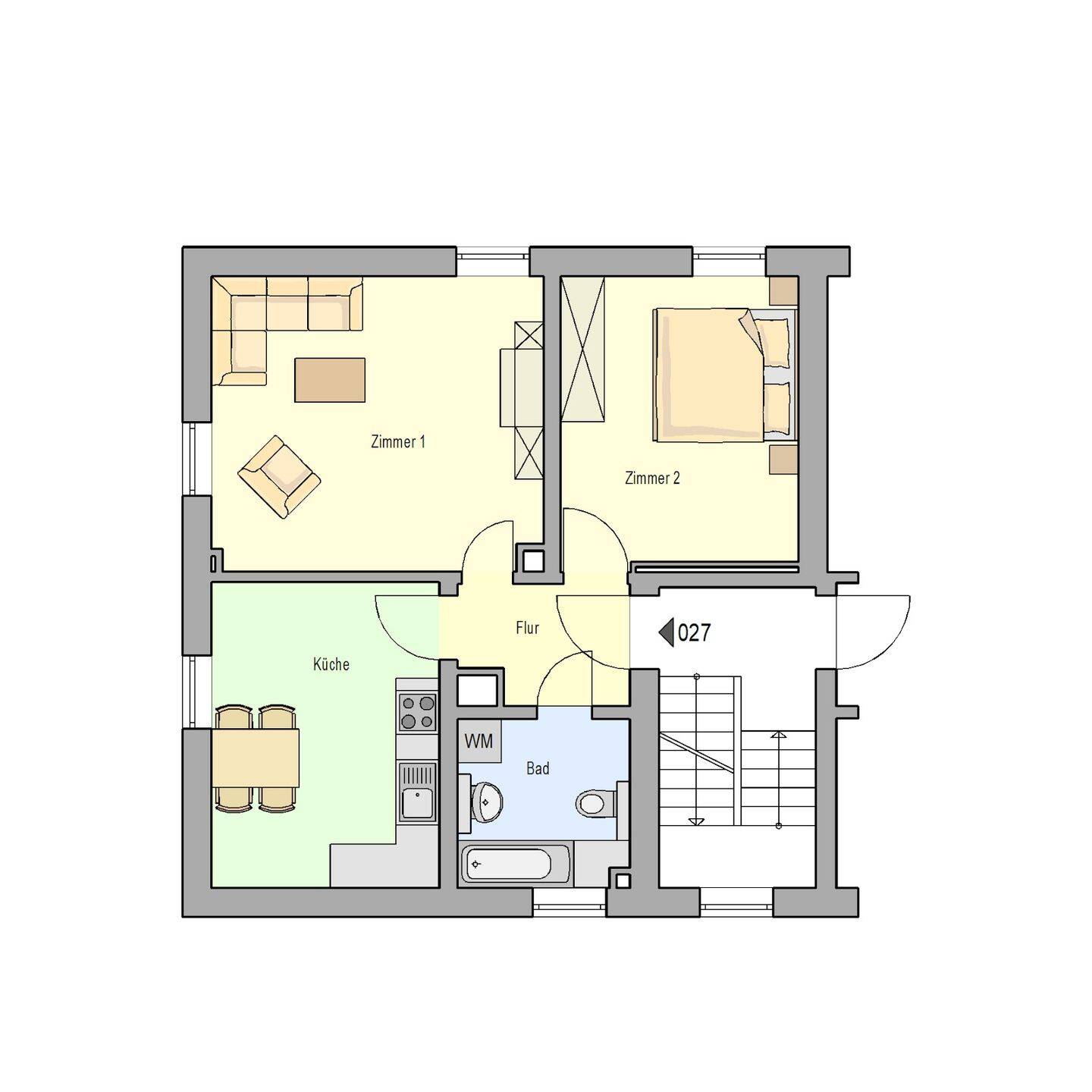 charmante 2- Zimmer Wohnung, 90411 Nürnberg