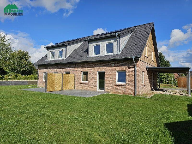 Finaler Preis! Niedrige Provision. KfW-40. DHH, 2 Bäder, 5 Zimmer, 109 m², 25885 Wester-Ohrstedt