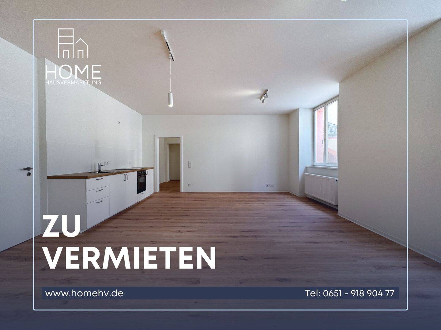 Trier-City: Frisch sanierte 2 ZKB-Wohnung mit ca. 56 m² WFL und Einbauküche in zentraler Lage, 54290 Trier (Innenstadt Trier-Süd)