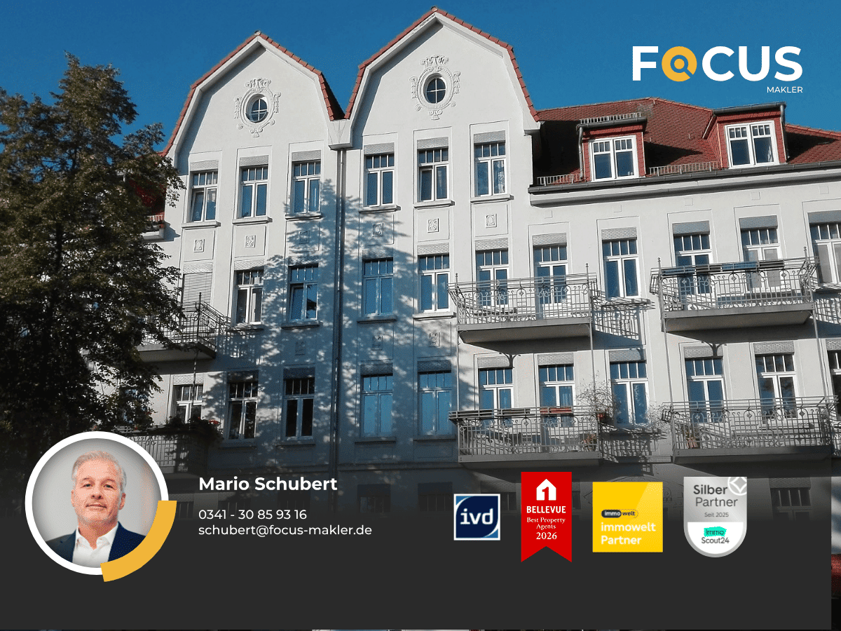 Interessante Familienwohnung in Markkleeberg West mit 2 Balkonen und Stellplatz, 4416 Markkleeberg