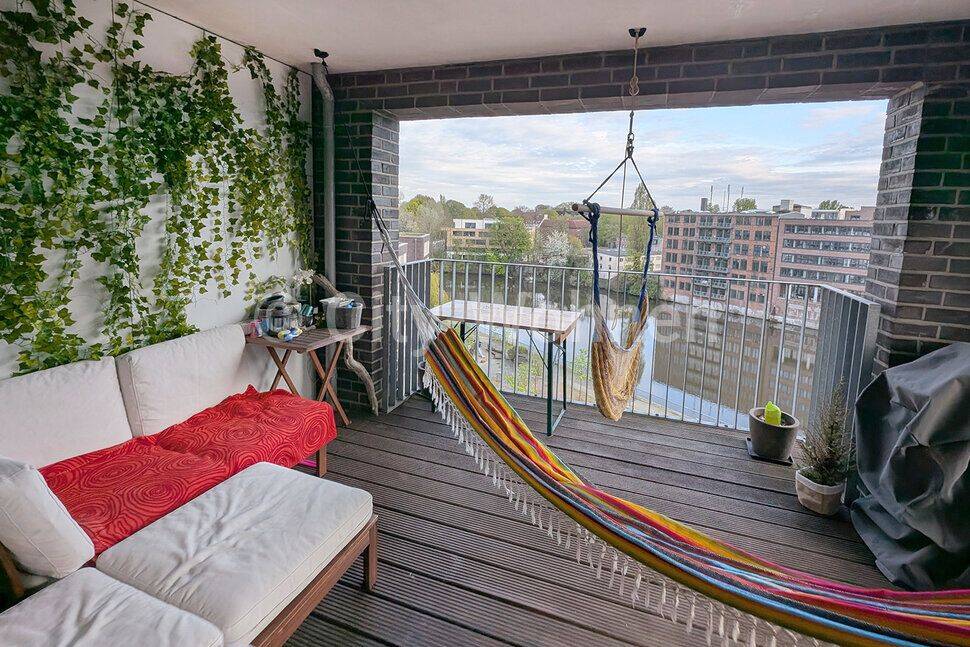 Familienfreundliche möblierte Wohnung auf Zeit mit Kanalblick in Hamburg-Barmbek, 22305 Hamburg (Hamburg-Nord Barmbek-Nord Barmbek-Süd Winterhude)
