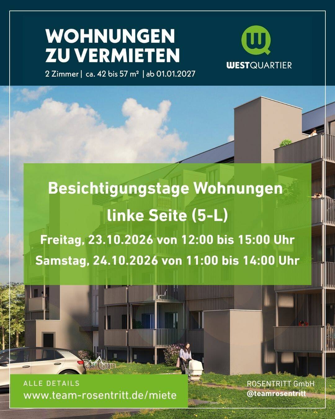 ZUR MIETE – 2-Zimmer-Wohnung mit Balkon in 97318 Kitzingen (WE 5-L18), 97318 Kitzingen
