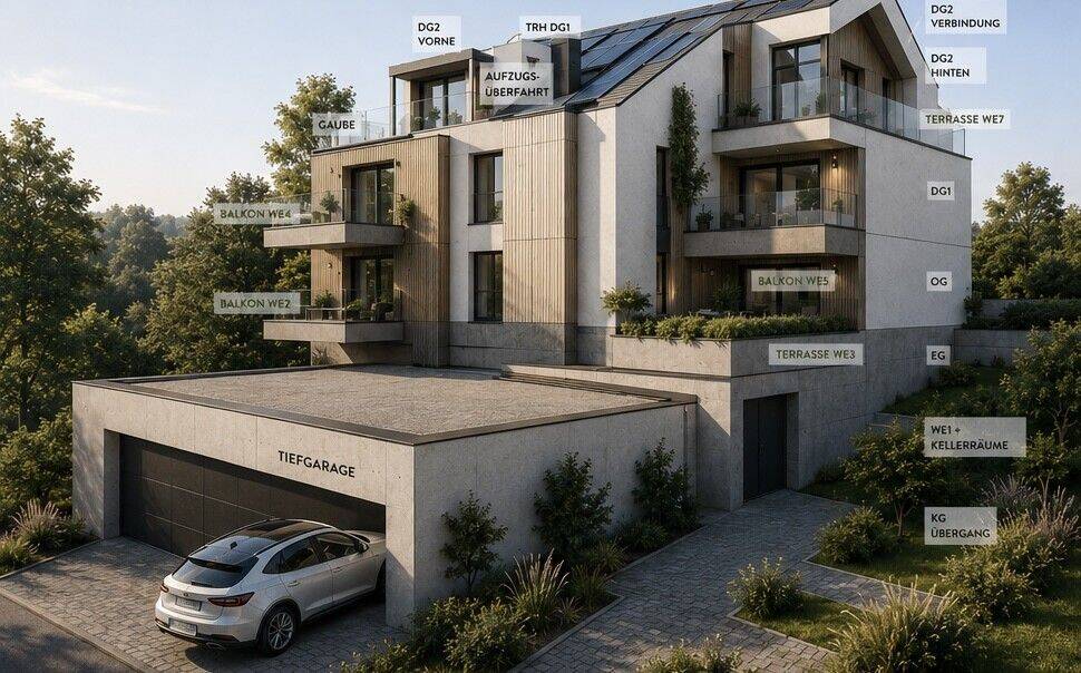 1750 qm Grundstück mit Baugenehmigung für ein MFH mit 7 ETW’s und TG in Stuttgart/Schönberg, 70599 Stuttgart