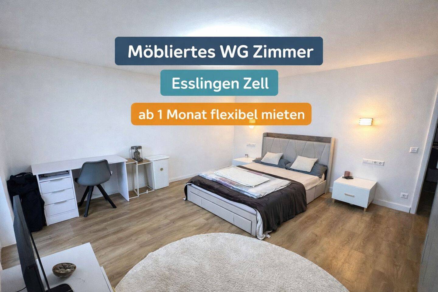 möbliertes WG Zimmer in Esslingen – Zeitwohnen ab 1 Monat, 73730 Esslingen am Neckar
