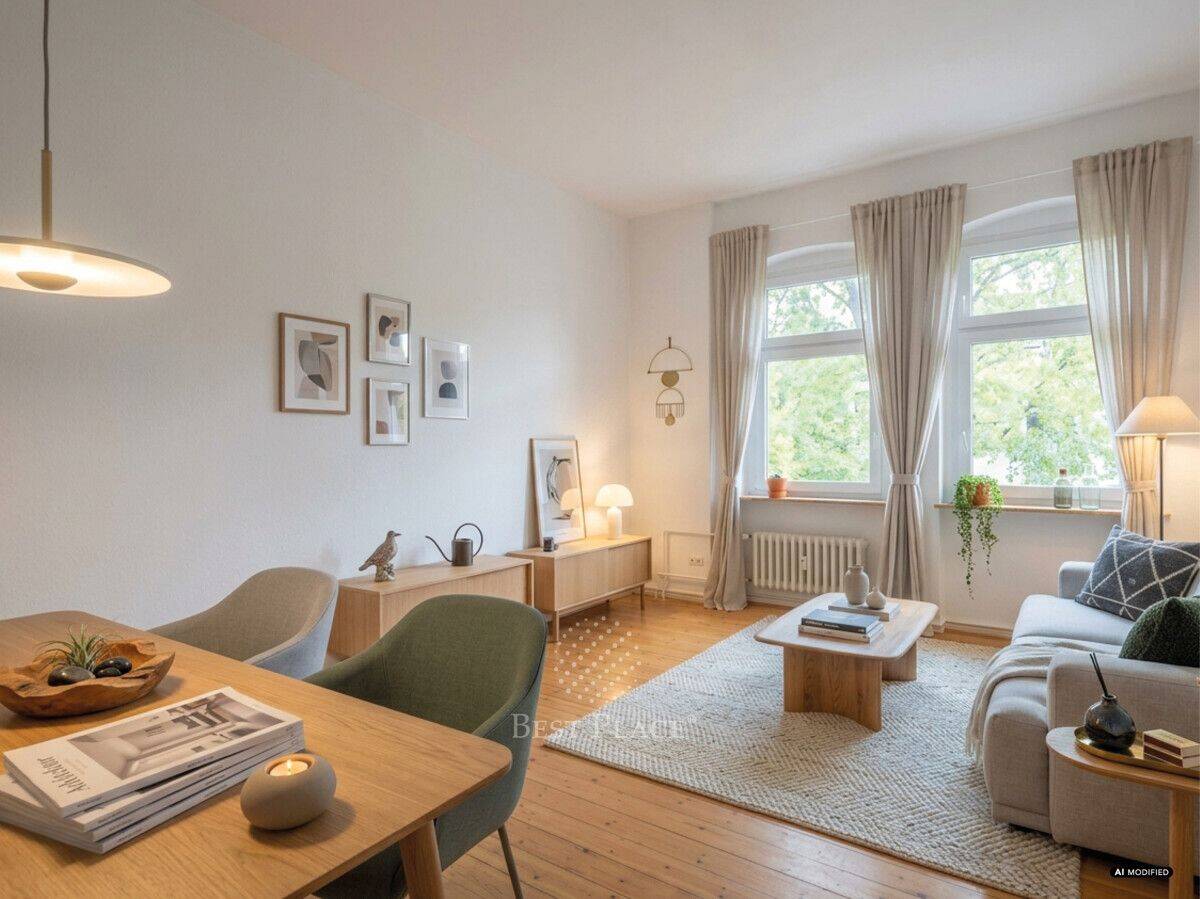 Altbaucharme fußläufig zum Tegeler See – Bezugsfreie Wohnung mit neuem Tageslicht-Badezimmer, 13507 Berlin (Reinickendorf Kolonie Am Fließ Kolonie Am Waldessaum Tegel)