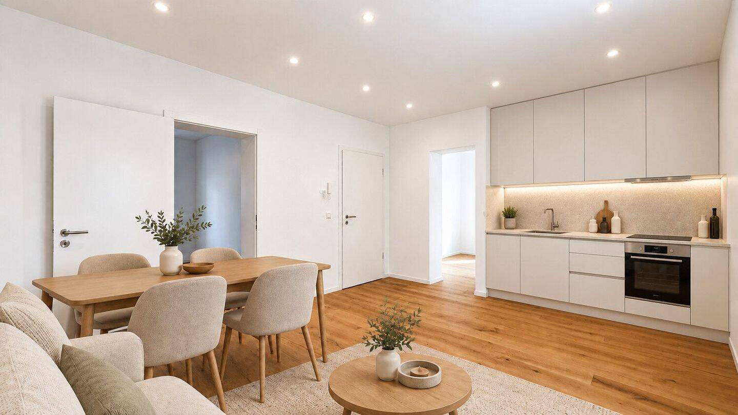 Sanierte, bezugsfertige Drei-Zimmer-Wohnung im Hochparterre mit Terrasse, 60435 Frankfurt am Main
