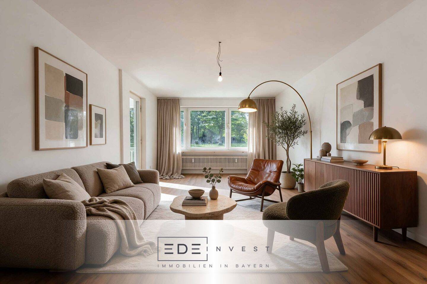Ein echtes Wohnhighlight – stilvoll sanierte 3,5-Zimmer-Wohnung mit Südloggia & Pool, 82166 Gräfelfing