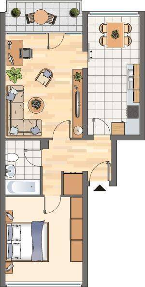 Attraktive 2-Zimmer-Etagenwohnung in Unna, 59423 Unna